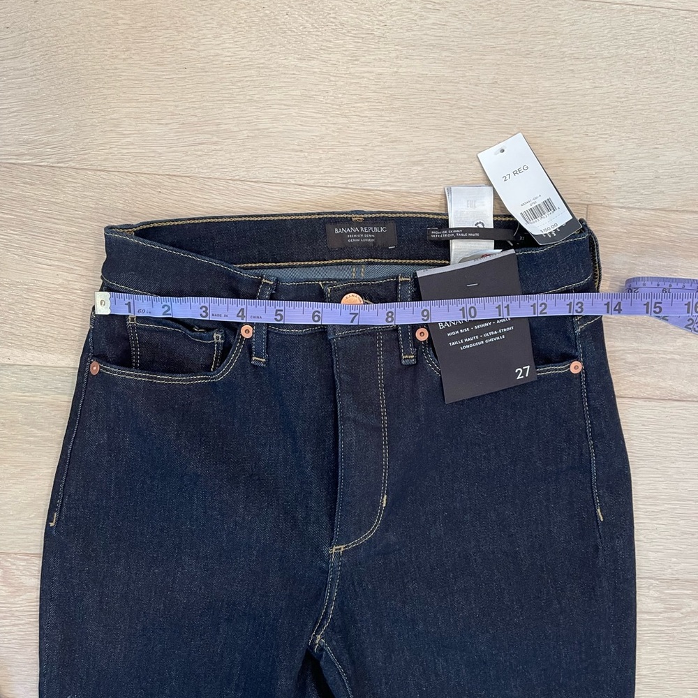 NWT Banana Republic High Rise skinny ankle jeans in size 27 - Picture 3 of 6